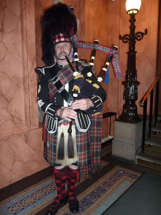 A Scottish Welcome for the Gala Dinner